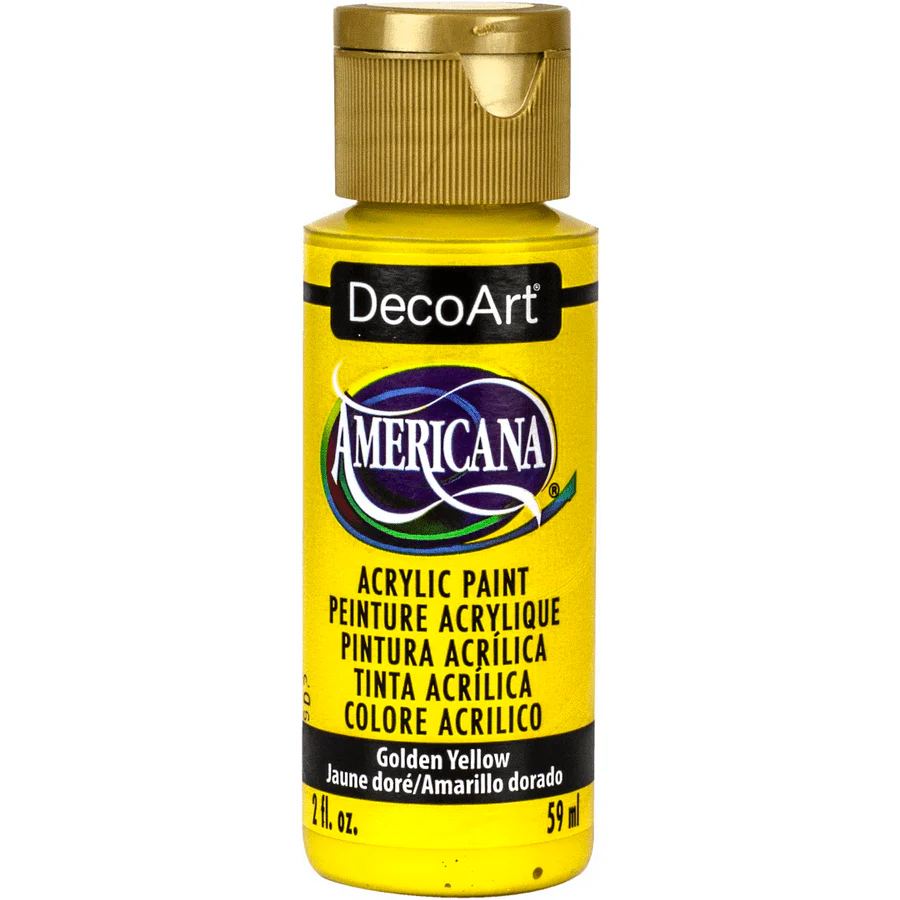 DecoArt Americana Acrylic 2 fl oz - Golden Yellow