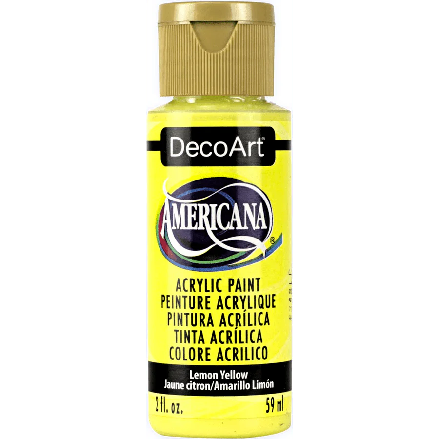 DecoArt Americana Acrylic 2 fl oz - Lemon Yellow