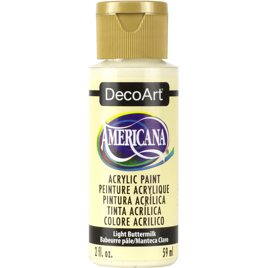 DecoArt Americana Acrylic 2 fl oz - Light Buttermilk