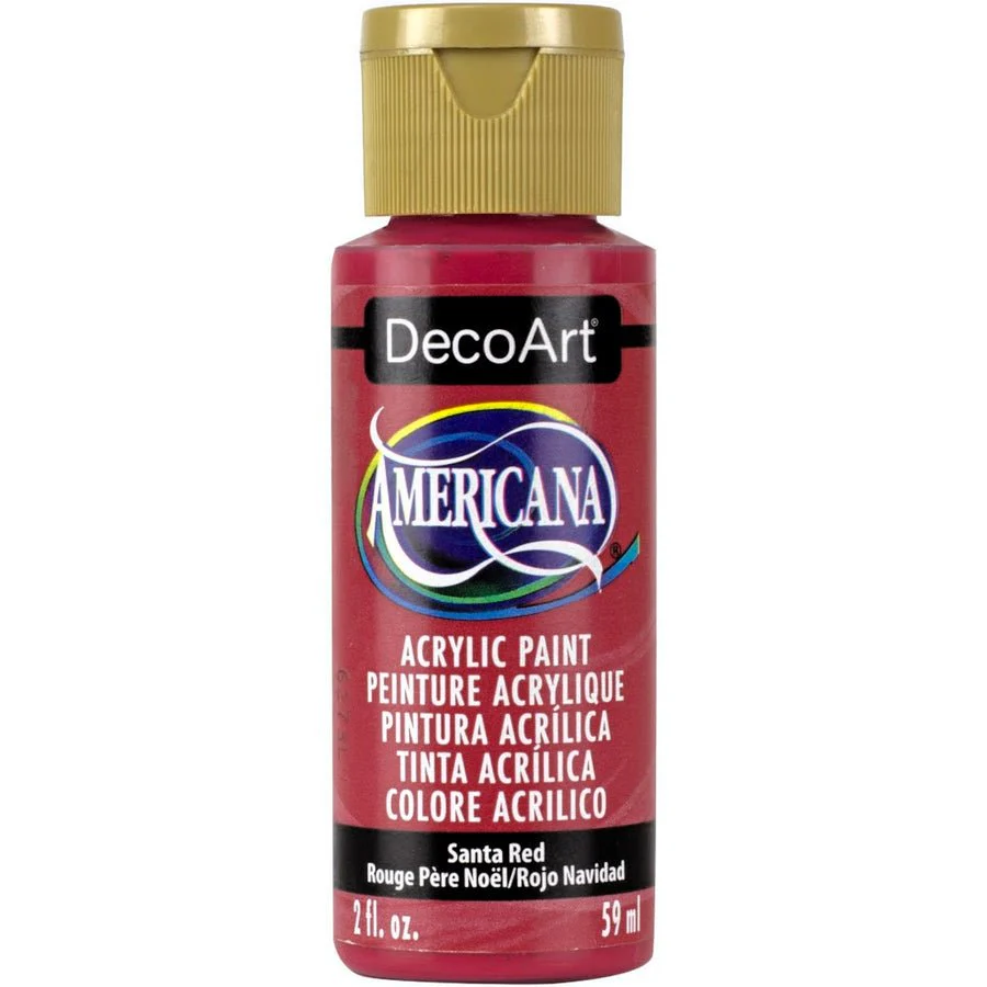 DecoArt Americana Acrylic 2 fl oz - Santa Red