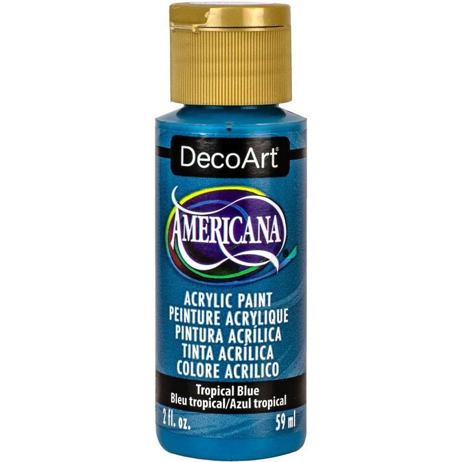 DecoArt Americana Acrylic 2 fl oz - Tropical Blue