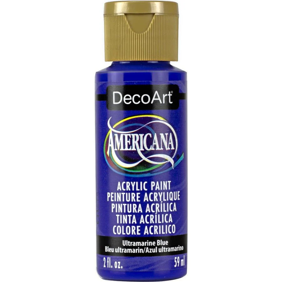 DecoArt Americana Acrylic 2 fl oz - Ultramarine Blue (Transparent)
