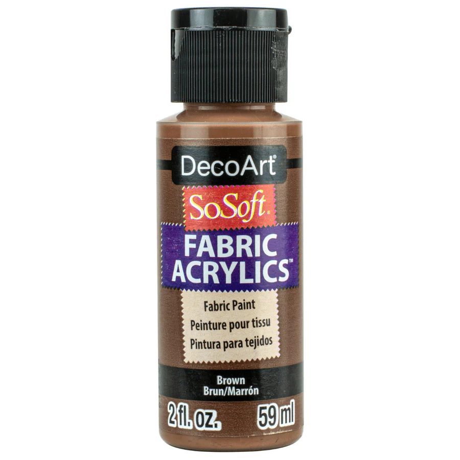 DecoArt SoSoft Fabric Acrylics 2 oz - Brown