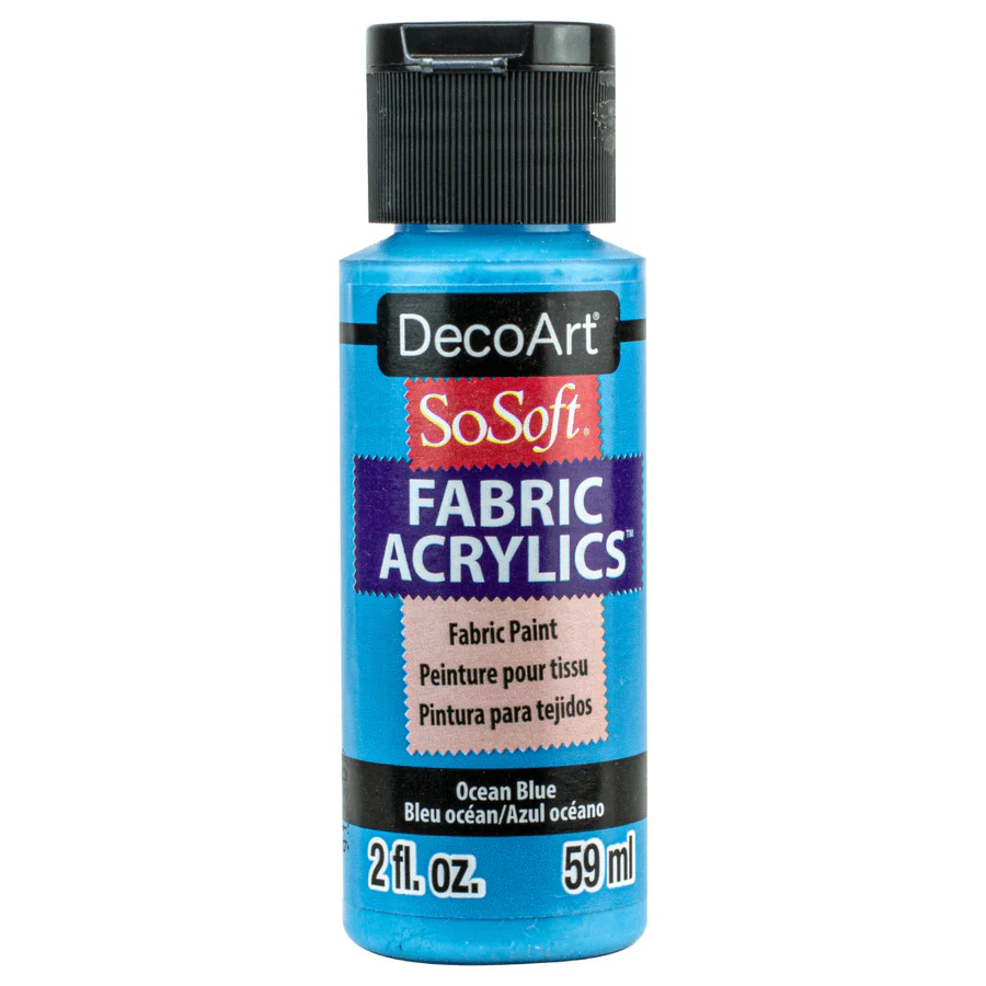 DecoArt SoSoft Fabric Acrylics 2 oz - Ocean Blue