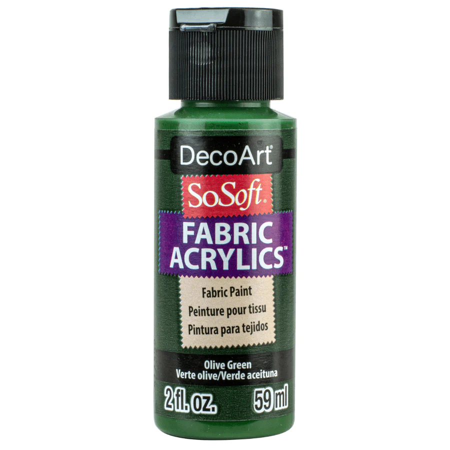 DecoArt SoSoft Fabric Acrylics 2 oz - Olive Green