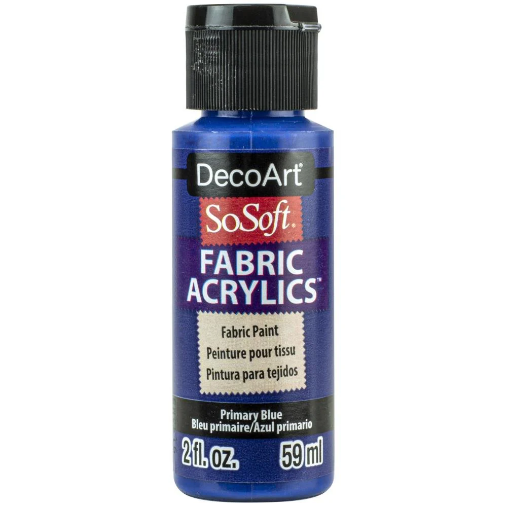 DecoArt SoSoft Fabric Acrylics 2 oz - Primary Blue