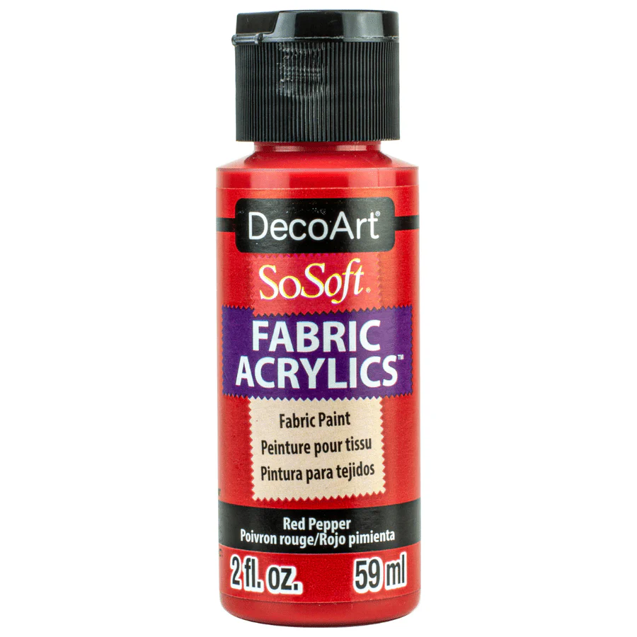 DecoArt SoSoft Fabric Acrylics 2 oz - Red Pepper