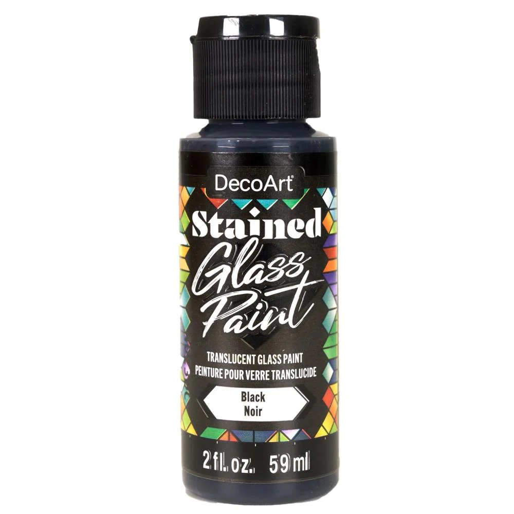 DecoArt Stained Glass Paint 2oz - Black