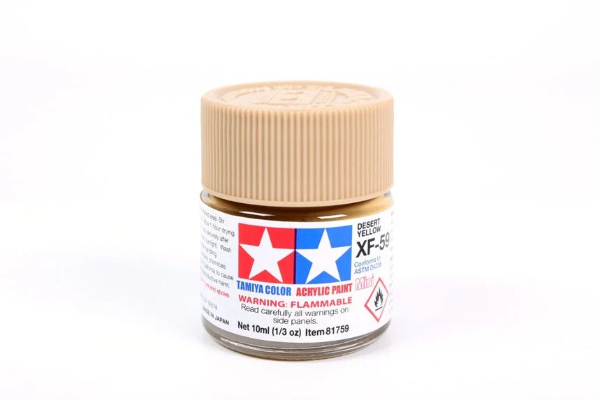 Tamiya Mini Acrylic 10 ml - XF-59 Desert Yellow Matte Finish