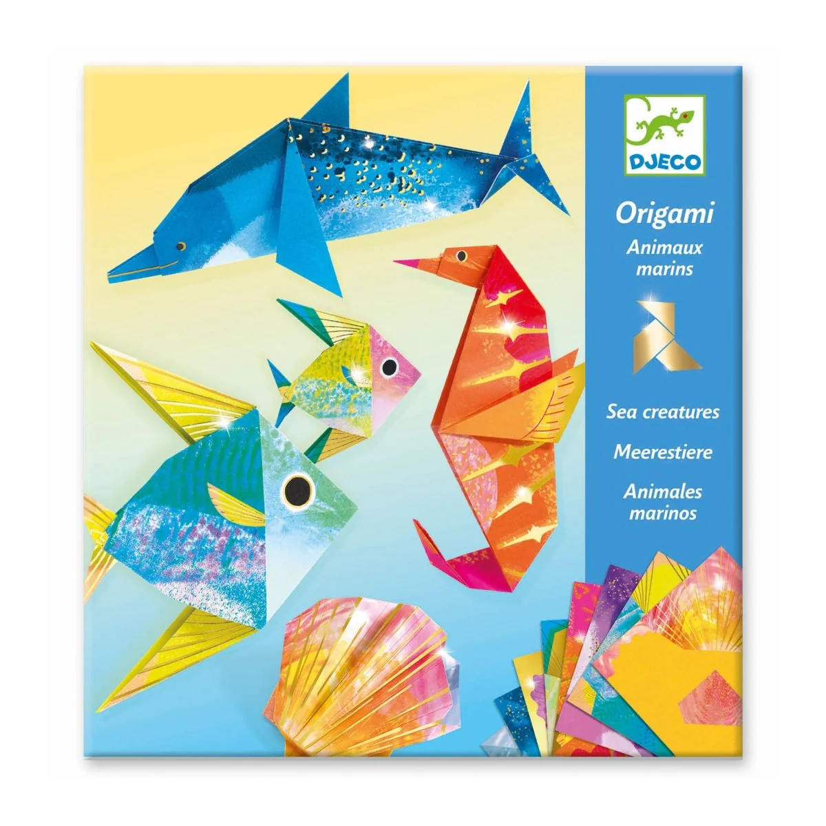 DJECO Origami Paper Craft Kit - Sea Creatures Kit