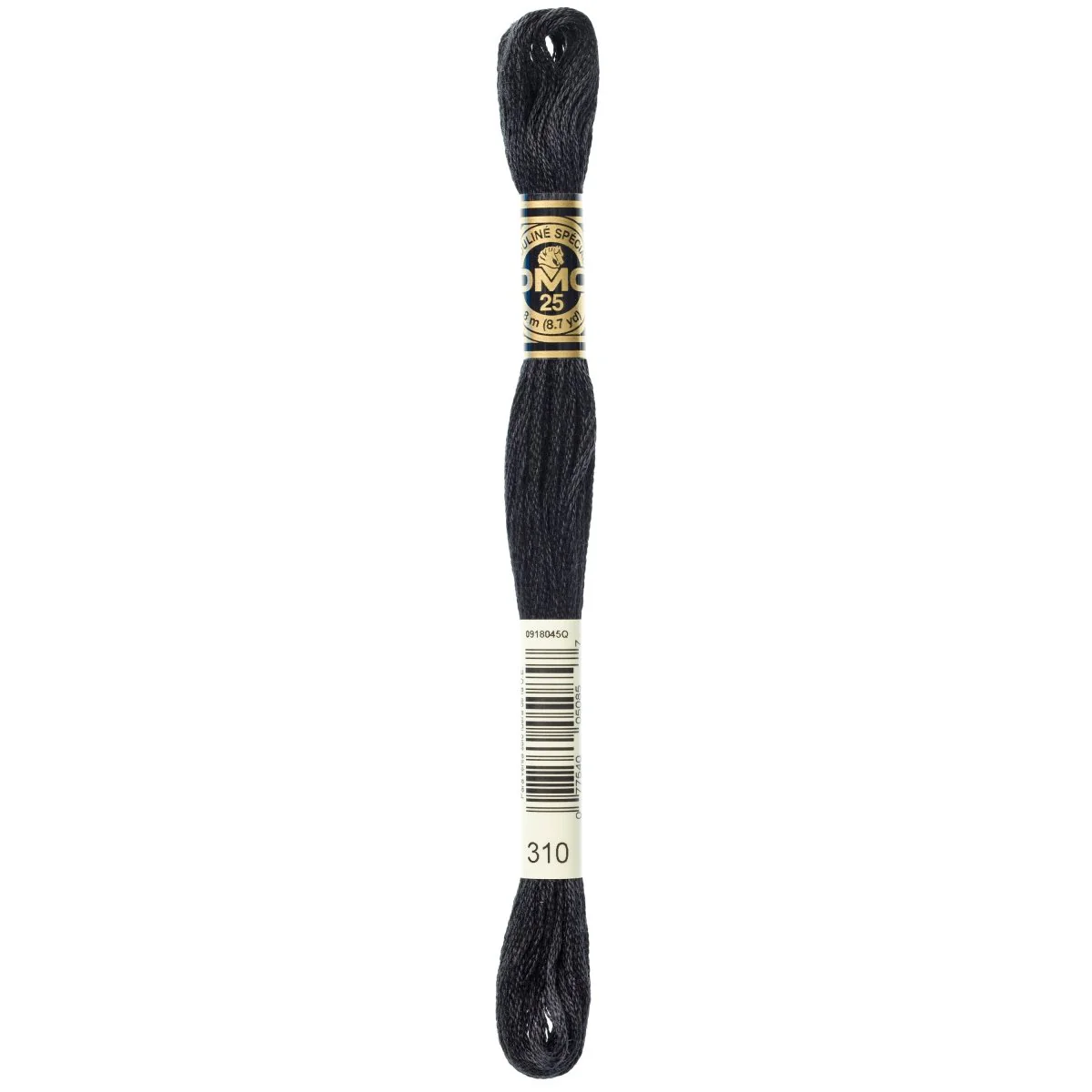 DMC 6-Strand Cotton Embroidery Floss 8.7yd - 310 Black