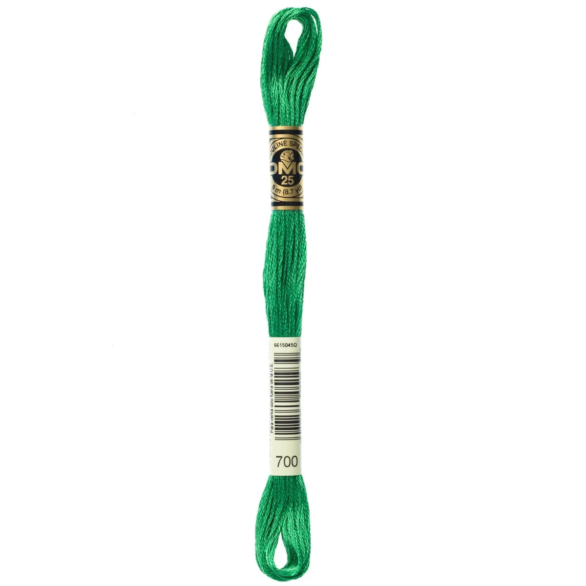 DMC 6-Strand Cotton Embroidery Floss 8.7yd - 700 Bright Christmas Green