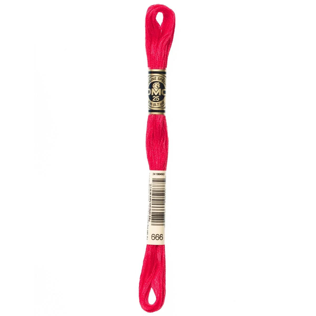 DMC 6-Strand Cotton Embroidery Floss 8.7yd - 666 Bright Christmas Red