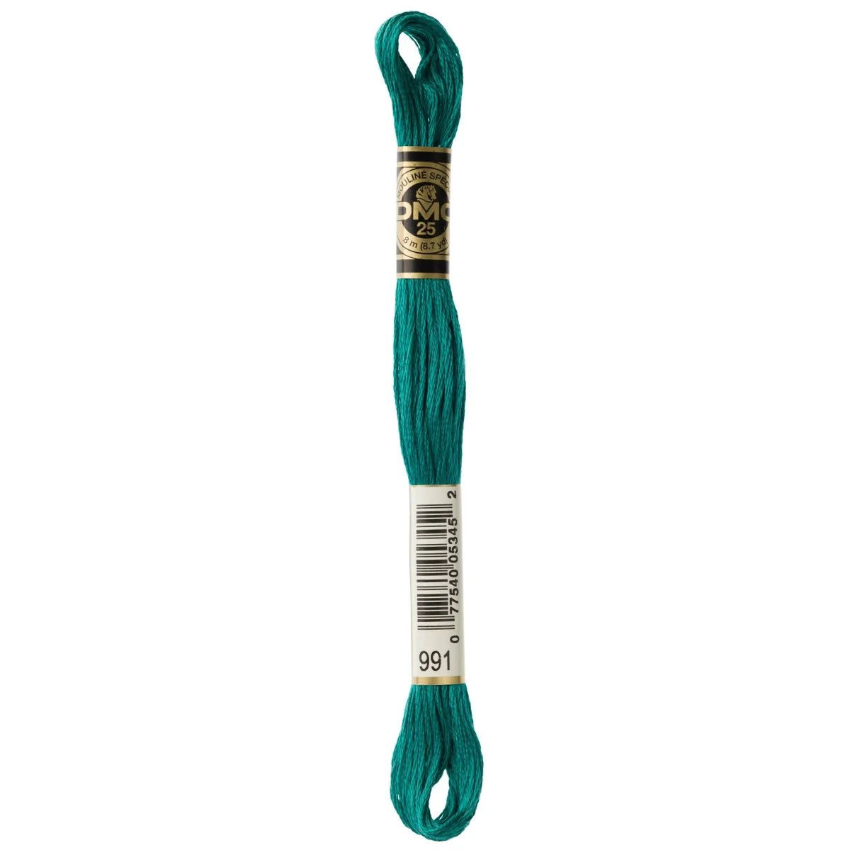 DMC 6-Strand Cotton Embroidery Floss 8.7yd - 991 Dark Aquamarine