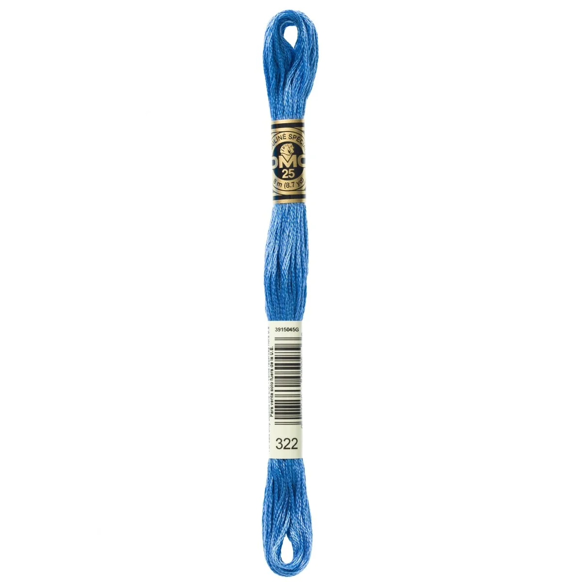 DMC 6-Strand Cotton Embroidery Floss 8.7yd - 322 Dark Baby Blue