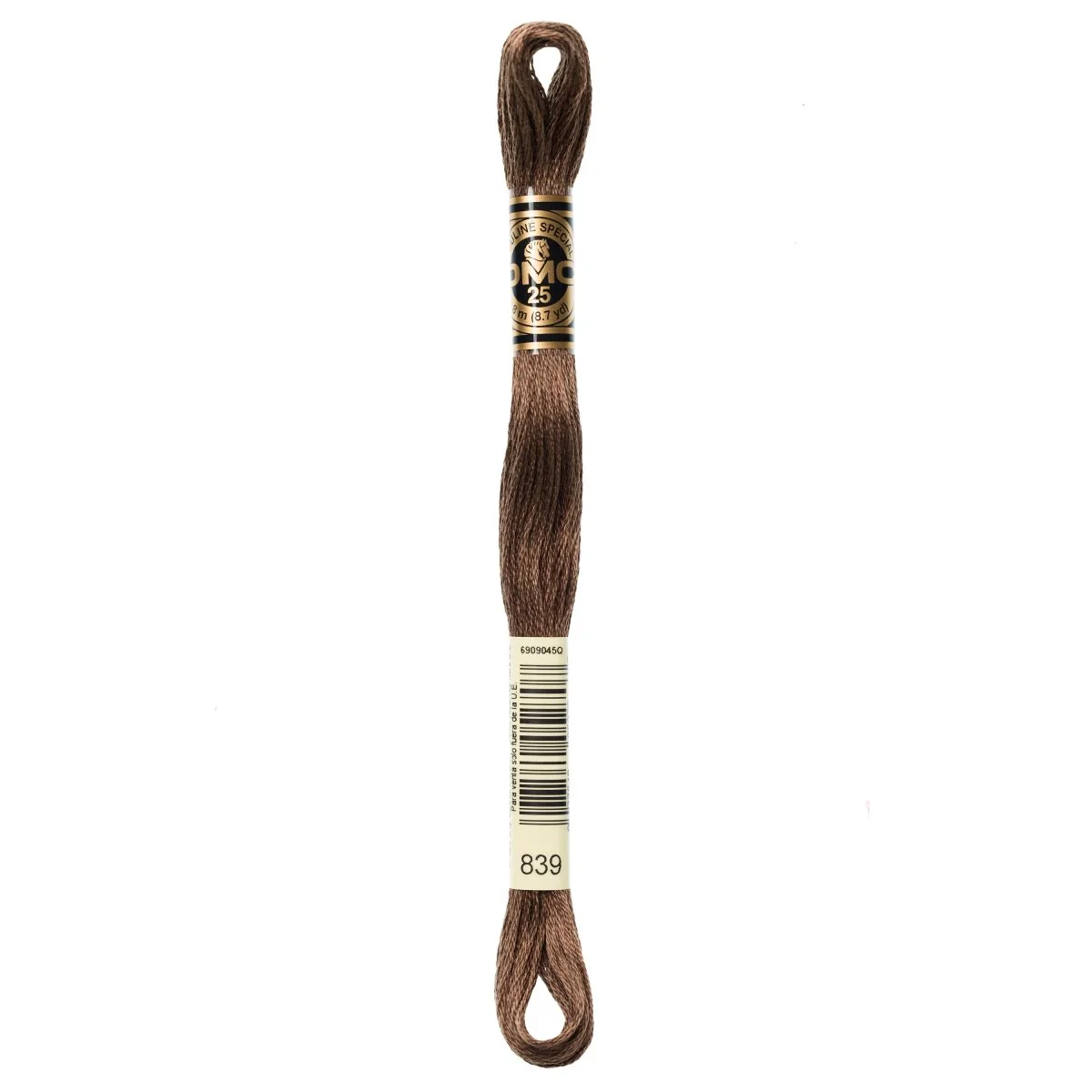 DMC 6-Strand Cotton Embroidery Floss 8.7yd - 839 Dark Beige Brown