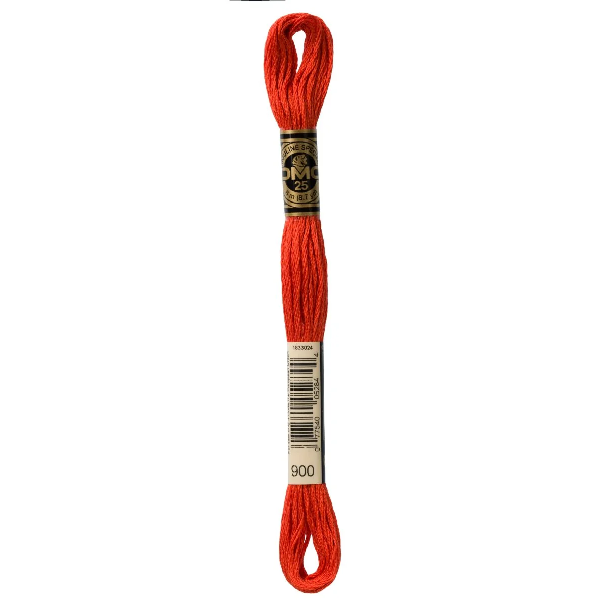 DMC 6-Strand Cotton Embroidery Floss 8.7yd - 900 Dark Burnt Orange