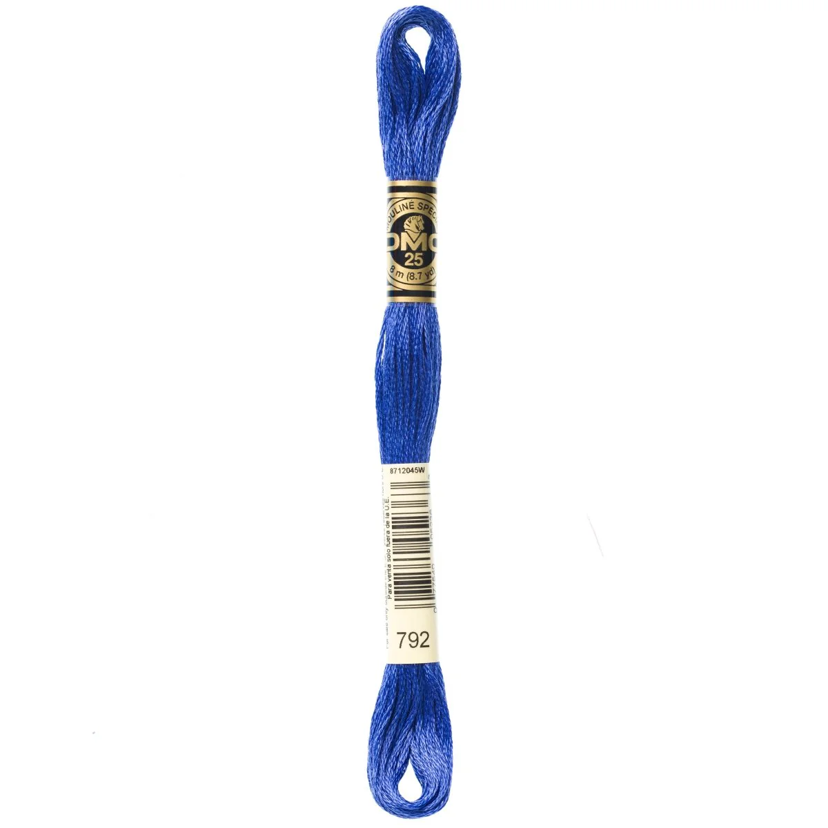 DMC 6-Strand Cotton Embroidery Floss 8.7yd - 792 Dark Cornflower Blue