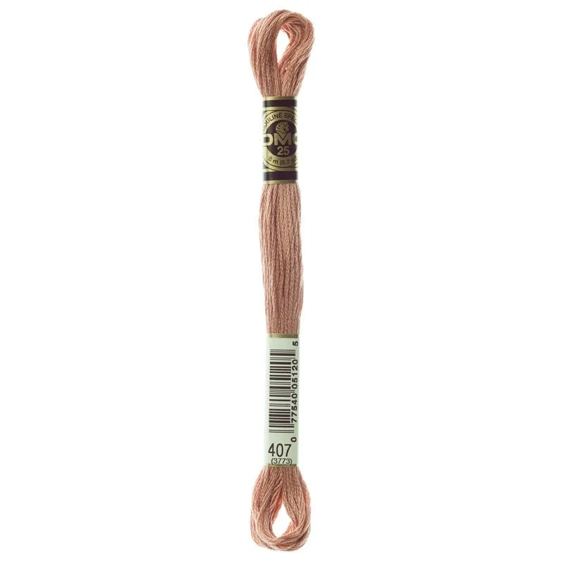 DMC 6-Strand Cotton Embroidery Floss 8.7yd - 407 Dark Desert Sand