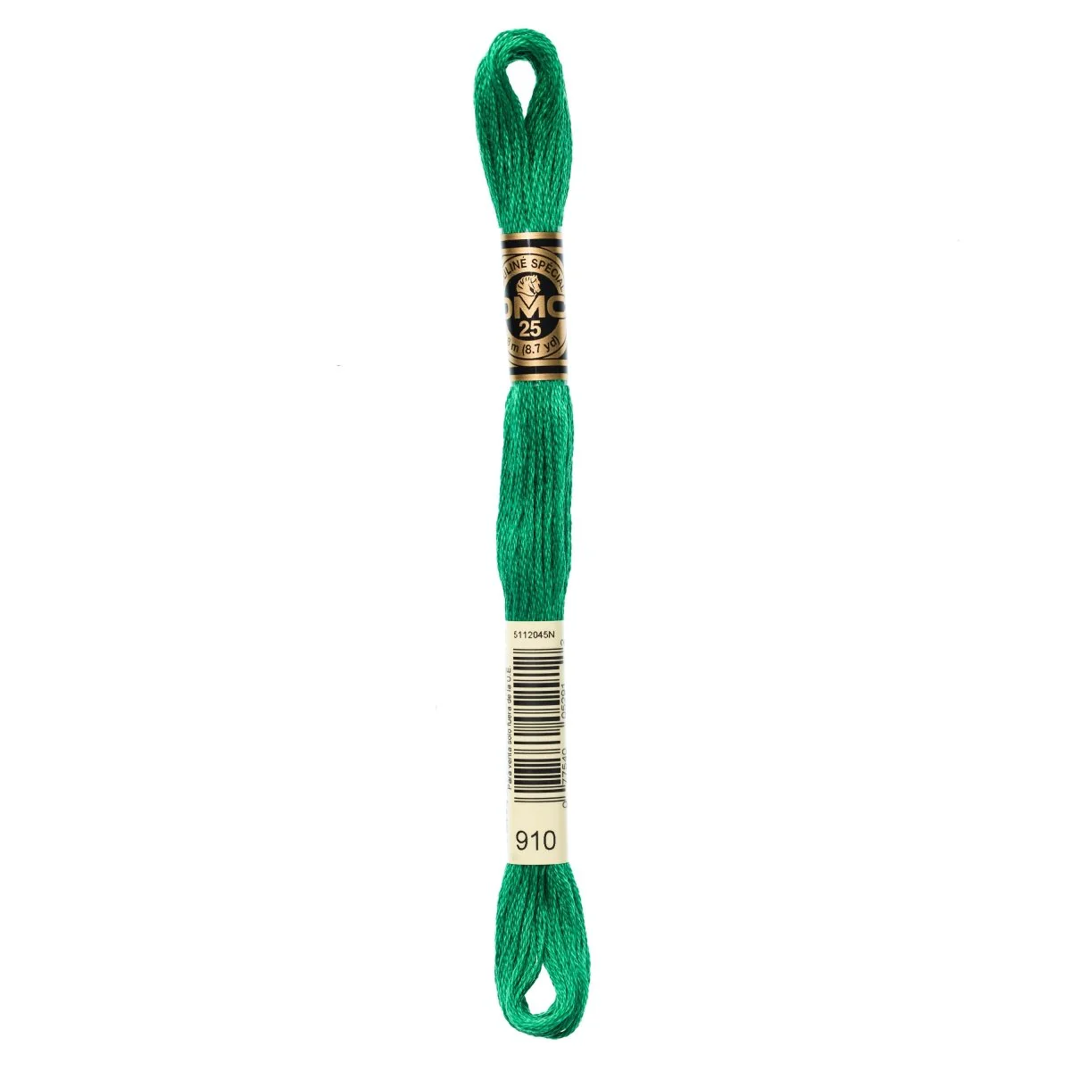 DMC 6-Strand Cotton Embroidery Floss 8.7yd - 910 Dark Emerald Green