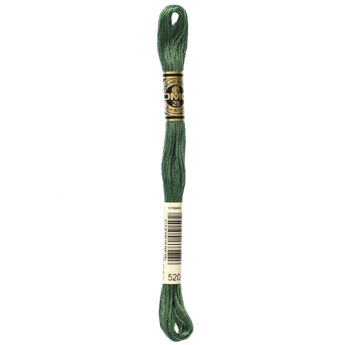 DMC 6-Strand Cotton Embroidery Floss 8.7yd - 520 Dark Fern Green