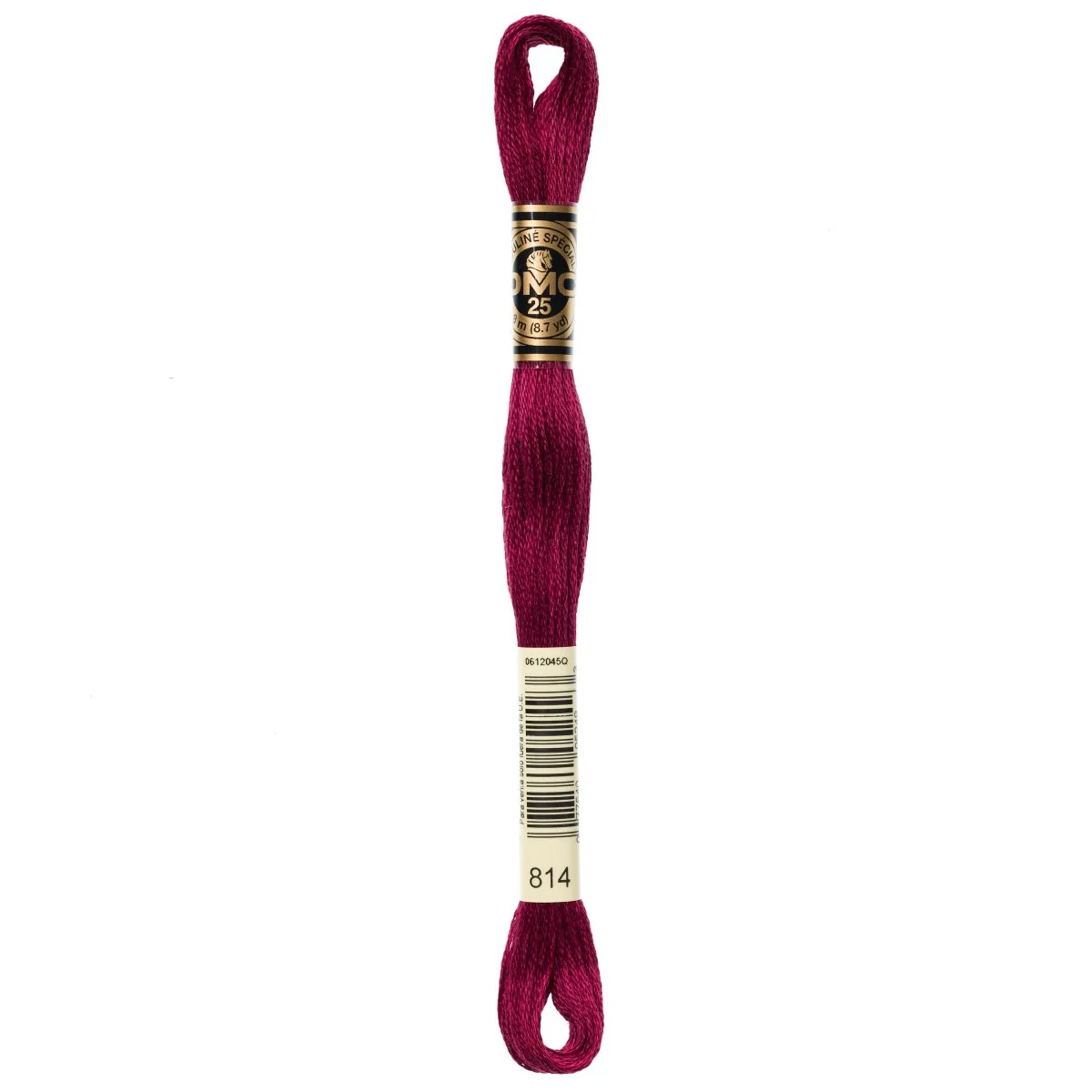 DMC 6-Strand Cotton Embroidery Floss 8.7yd - 814 Dark Garnet