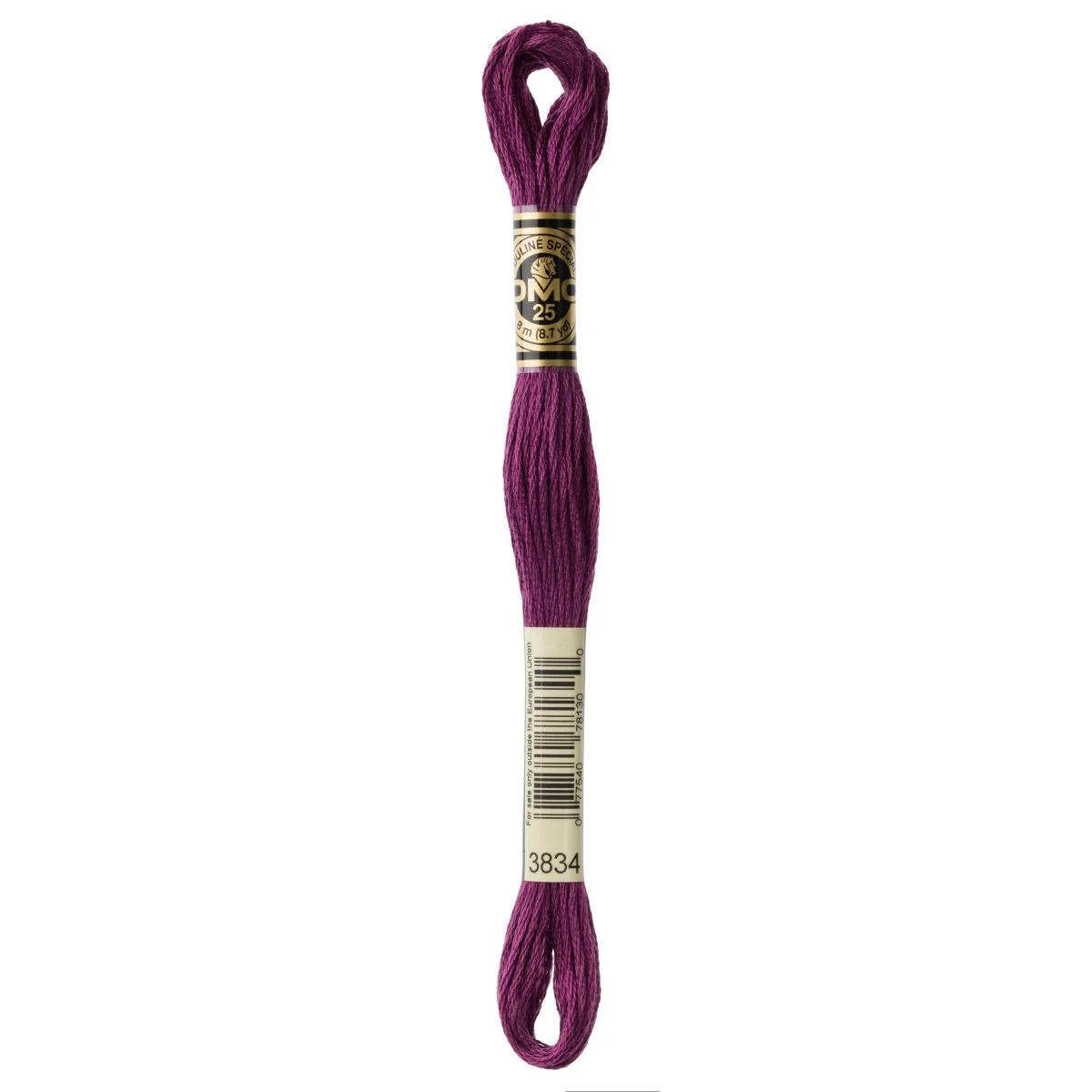 DMC 6-Strand Cotton Embroidery Floss 8.7yd - 3834 Dark Grape
