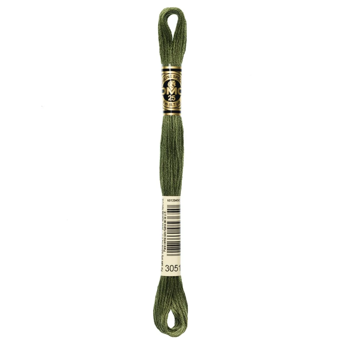 DMC 6-Strand Cotton Embroidery Floss 8.7yd - 3051 Dark Green Grey