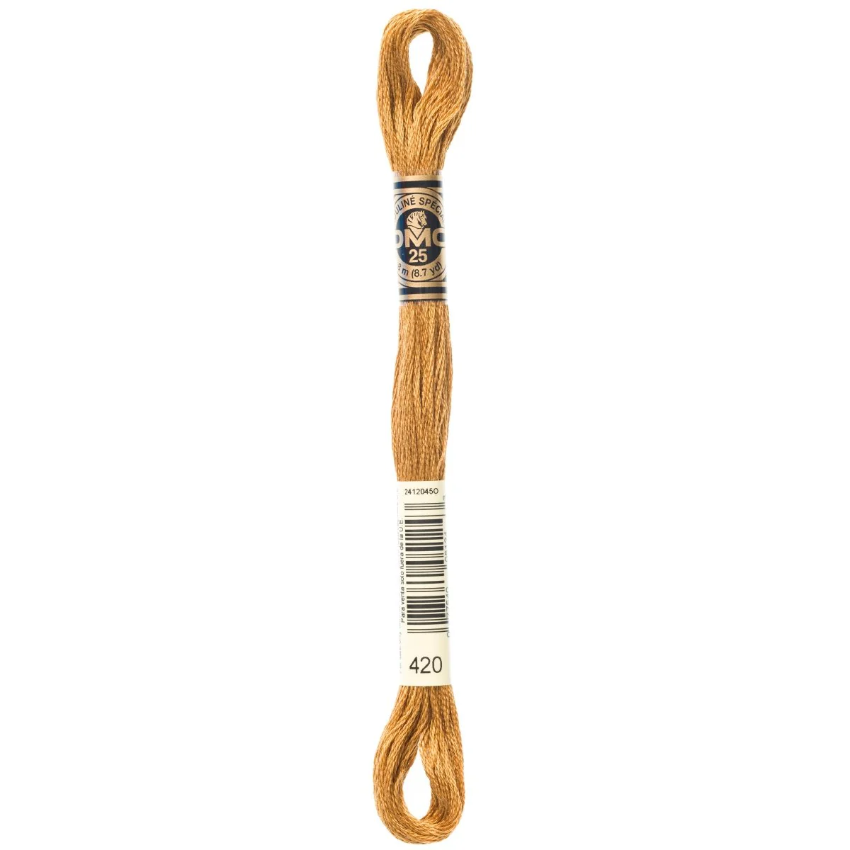 DMC 6-Strand Cotton Embroidery Floss 8.7yd - 420 Dark Hazelnut Brown