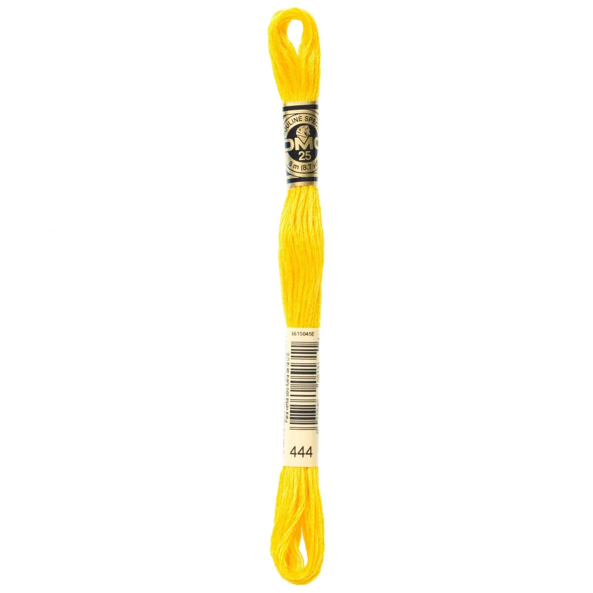 DMC 6-Strand Cotton Embroidery Floss 8.7yd - 444 Dark Lemon