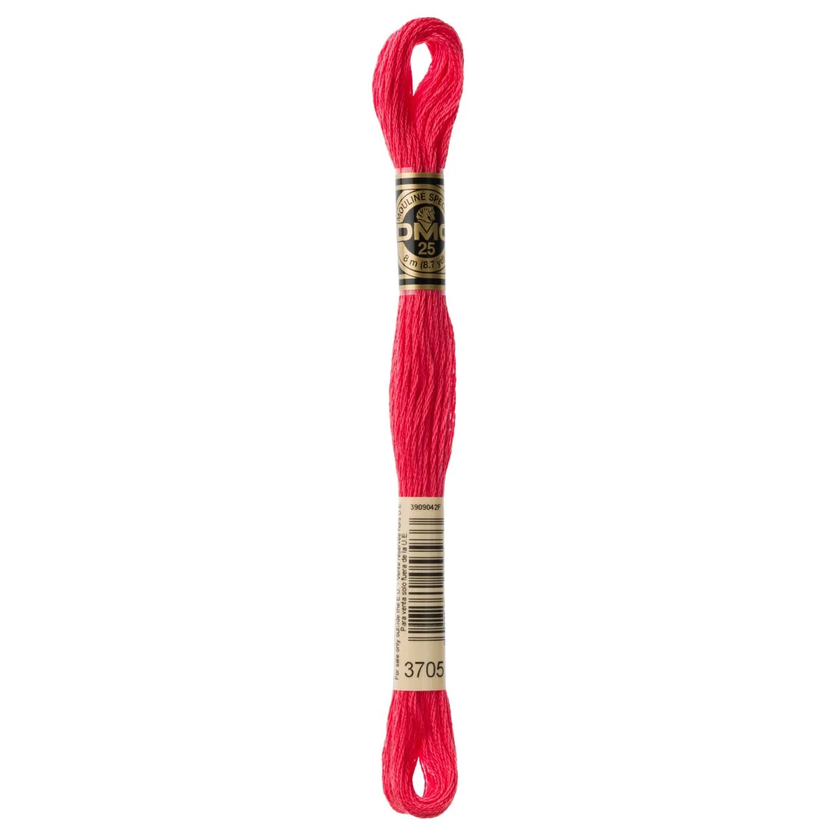 DMC 6-Strand Cotton Embroidery Floss 8.7yd - 3705 Dark Melon