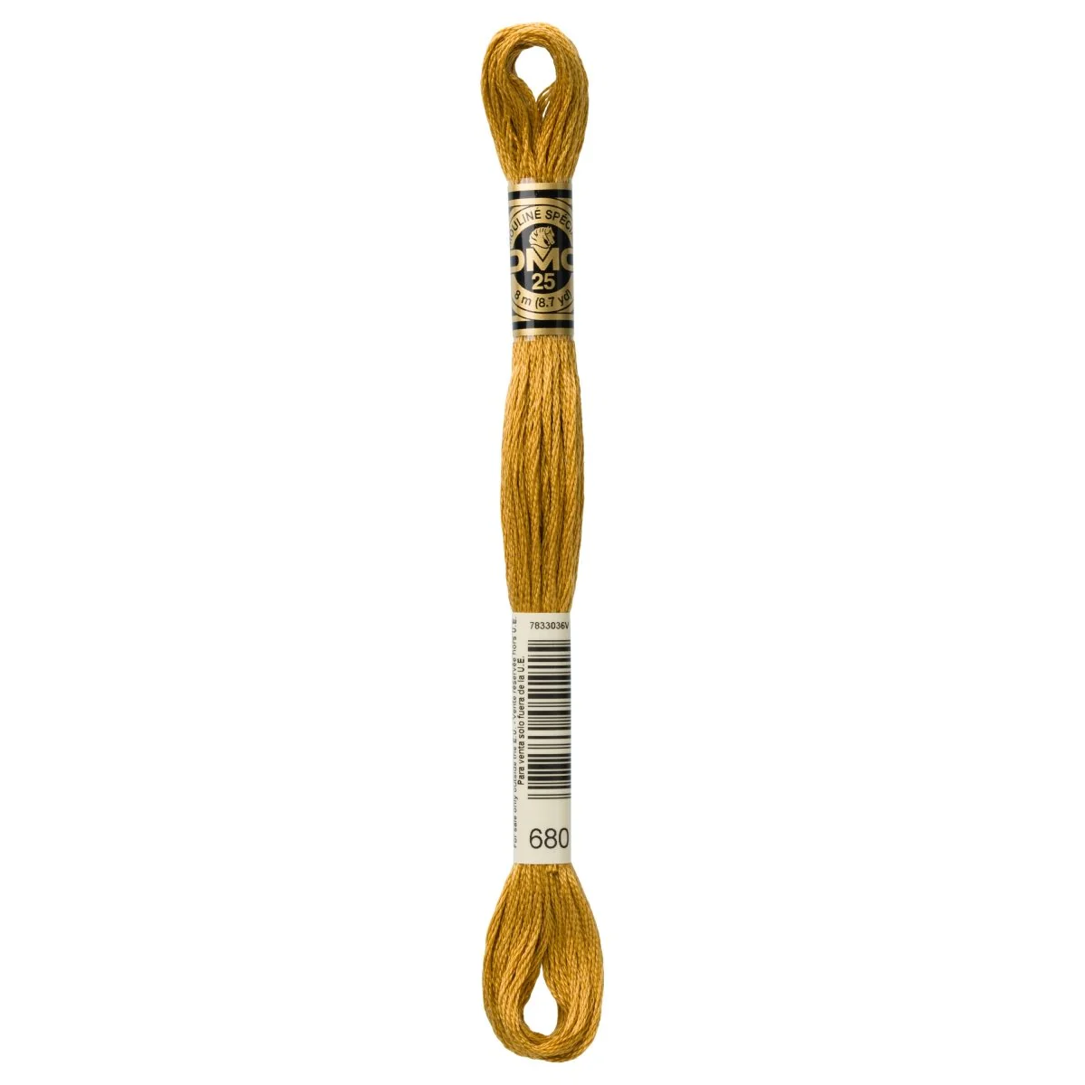 DMC 6-Strand Cotton Embroidery Floss 8.7yd - 680 Dark Old Gold