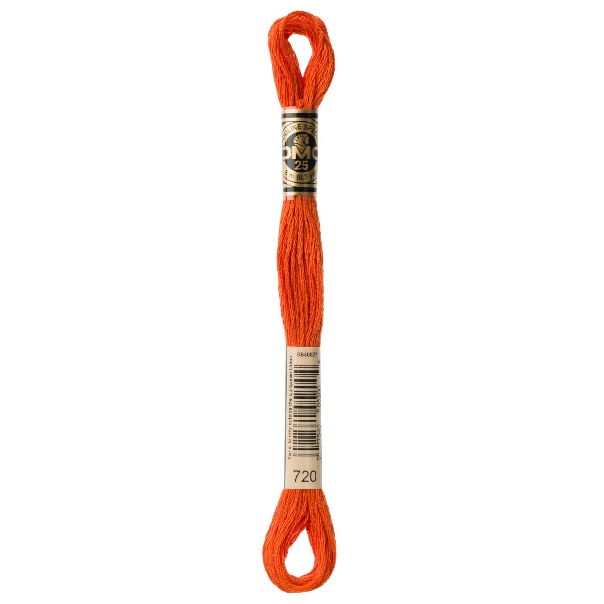 DMC 6-Strand Cotton Embroidery Floss 8.7yd - 720 Dark Orange Spice