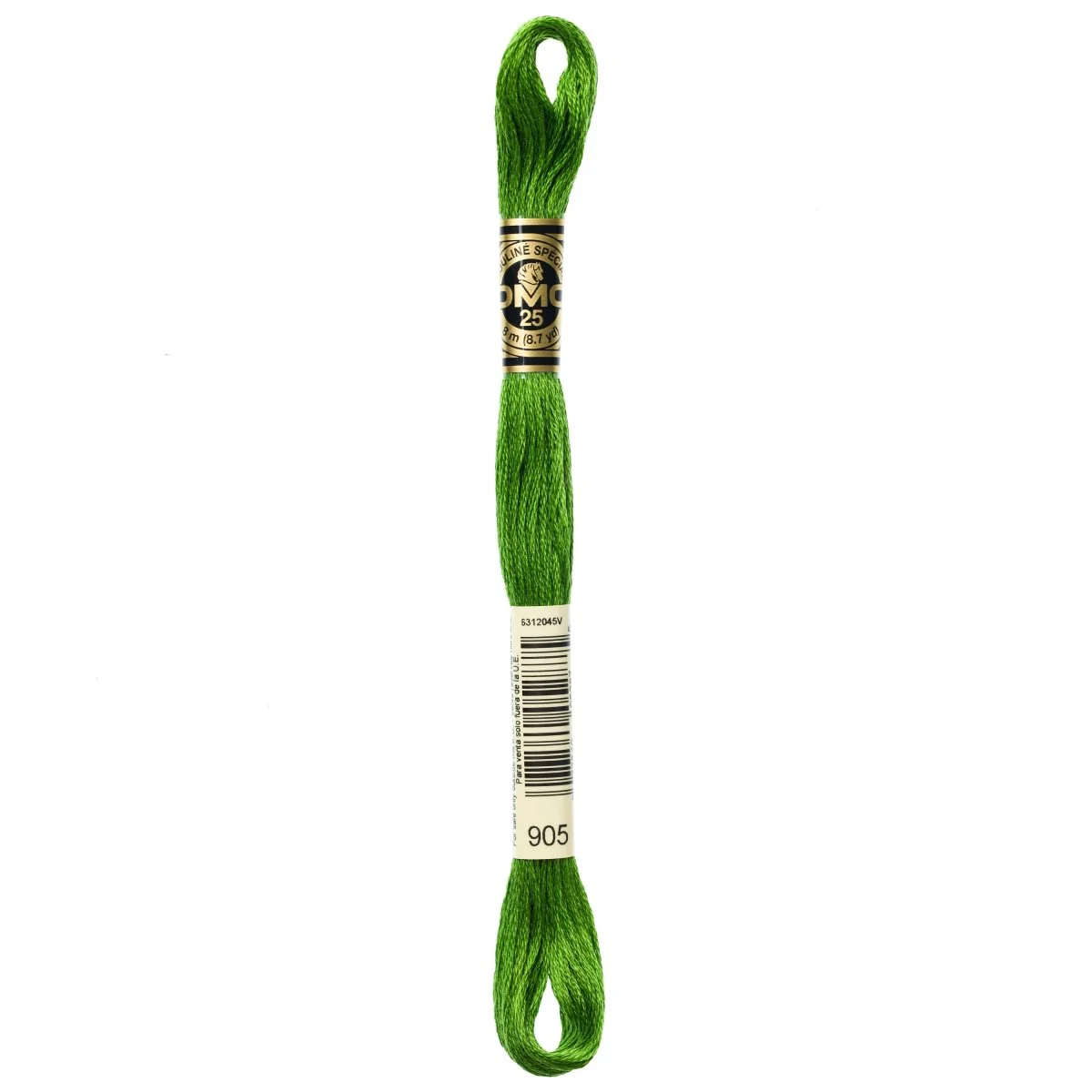 DMC 6-Strand Cotton Embroidery Floss 8.7yd - 905 Dark Parrot Green