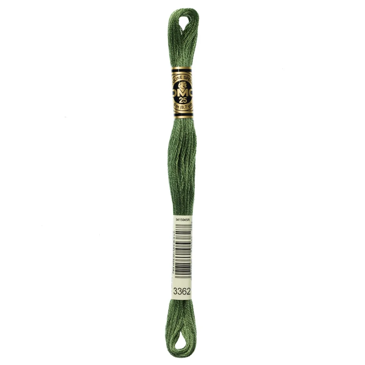 DMC 6-Strand Cotton Embroidery Floss 8.7yd - 3362 Dark Pine Green