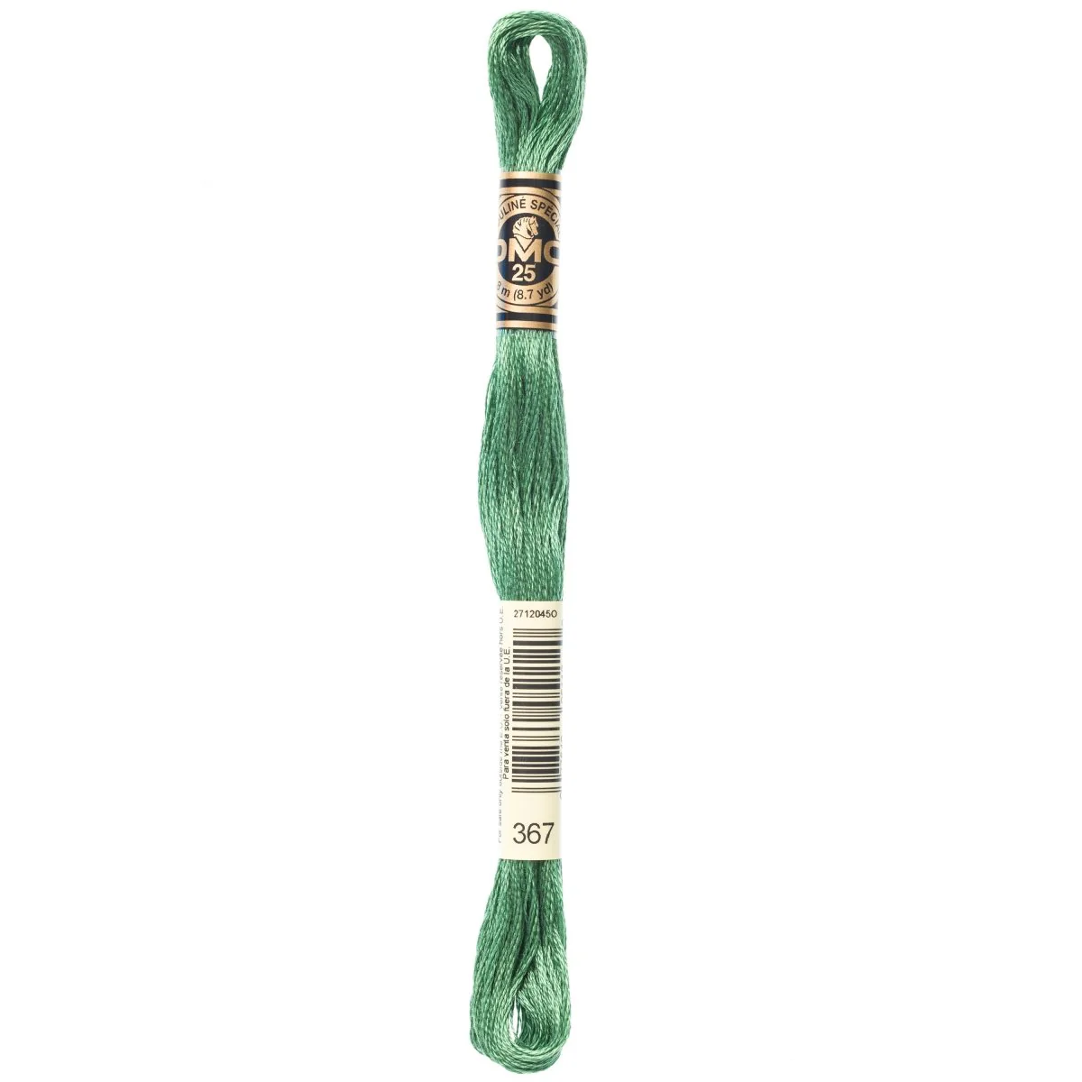 DMC 6-Strand Cotton Embroidery Floss 8.7yd - 367 Dark Pistachio Green