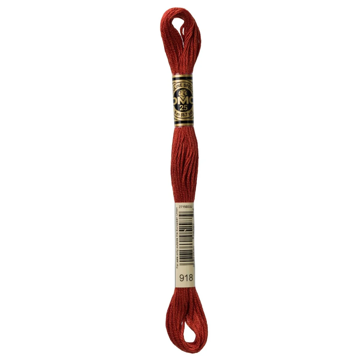 DMC 6-Strand Cotton Embroidery Floss 8.7yd - 918 Dark Red Copper