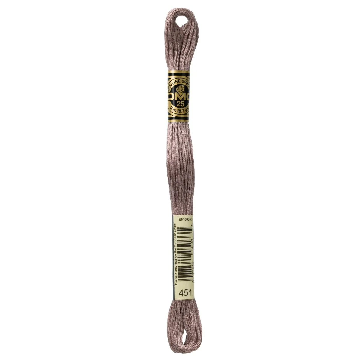 DMC 6-Strand Cotton Embroidery Floss 8.7yd - 451 Dark Shell Grey
