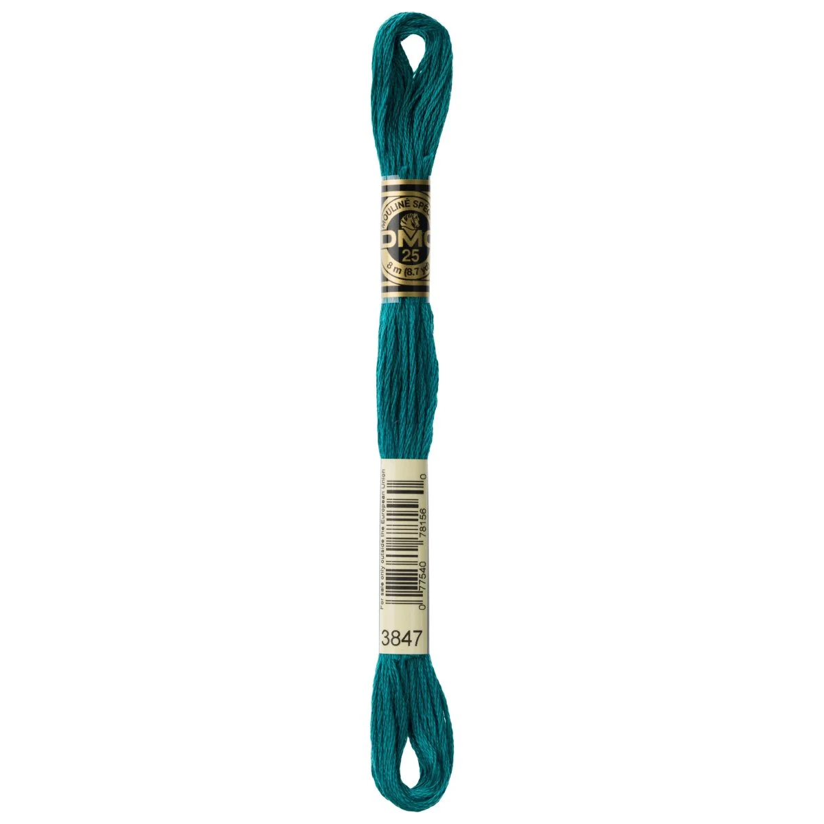 DMC 6-Strand Cotton Embroidery Floss 8.7yd - 3847 Dark Teal Green