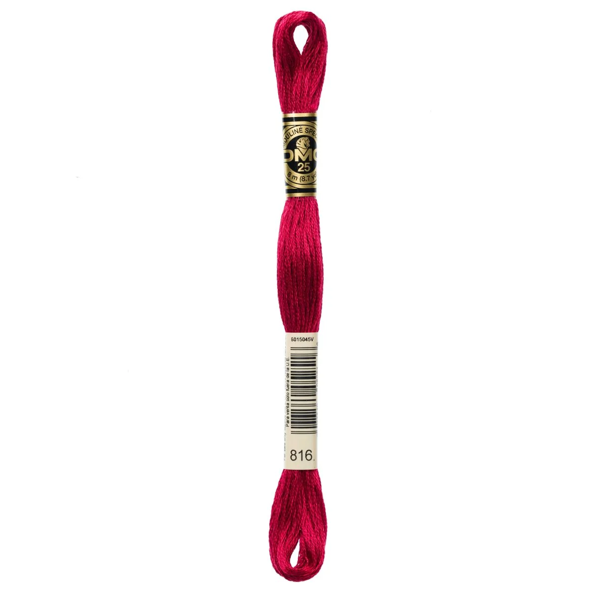 DMC 6-Strand Cotton Embroidery Floss 8.7yd - 816 Garnet