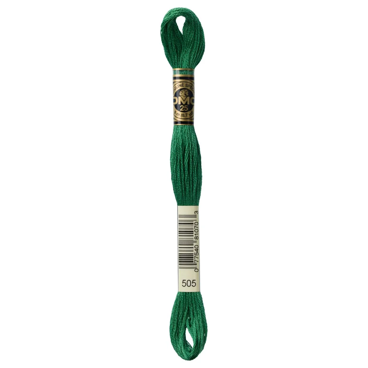 DMC 6-Strand Cotton Embroidery Floss 8.7yd - 505 Jade Green-Darker than 562