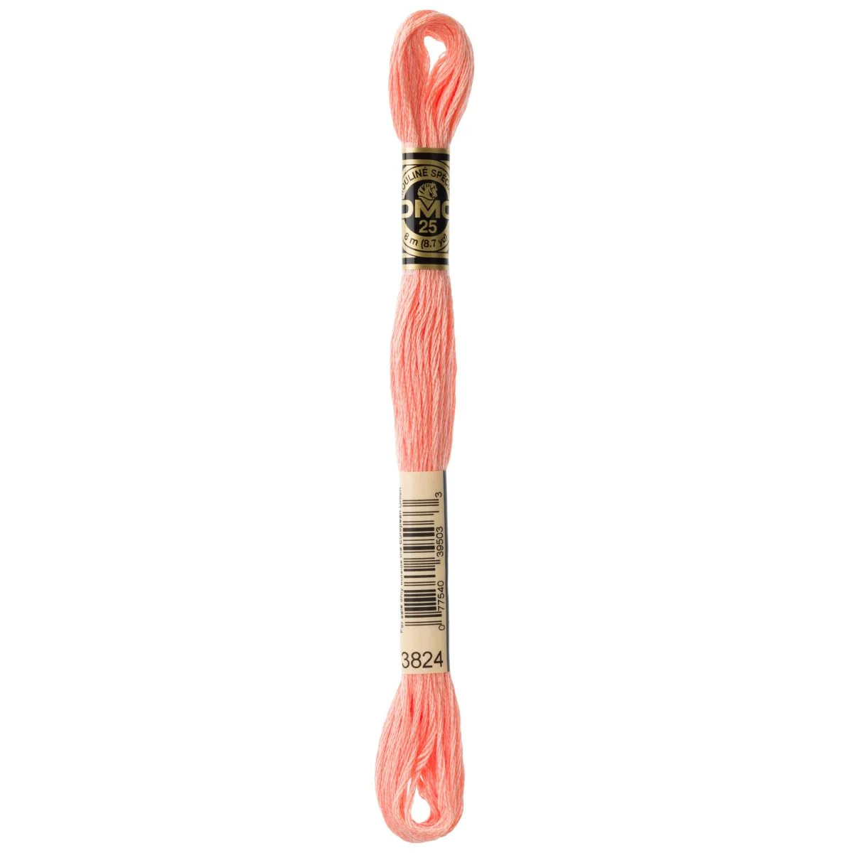 DMC 6-Strand Cotton Embroidery Floss 8.7yd - 3824 Light Apricot