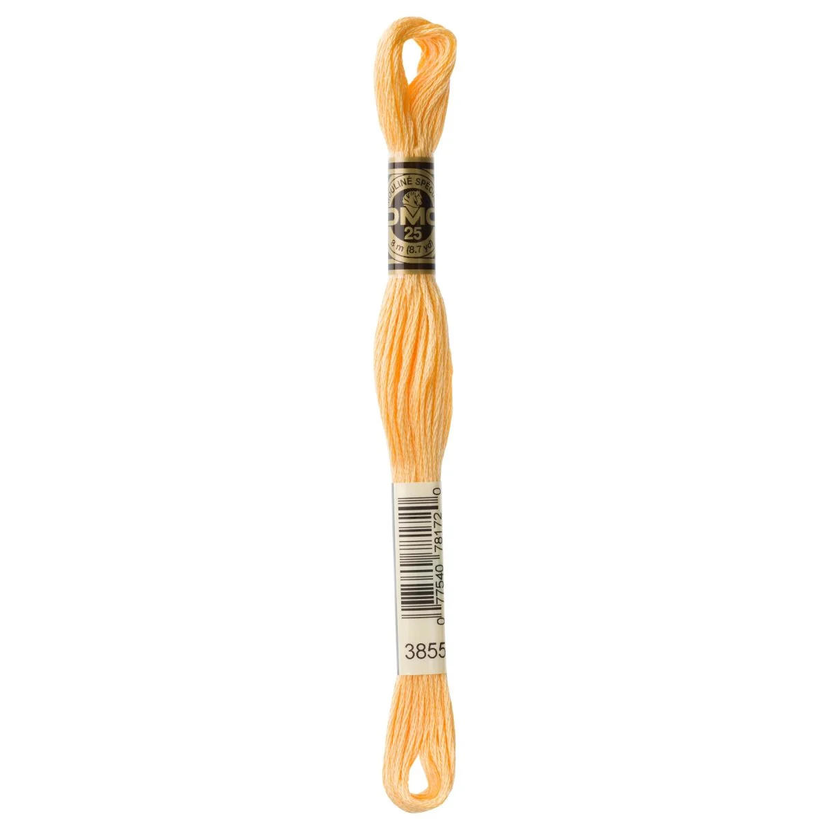 DMC 6-Strand Cotton Embroidery Floss 8.7yd - 3855 Light Autumn Gold