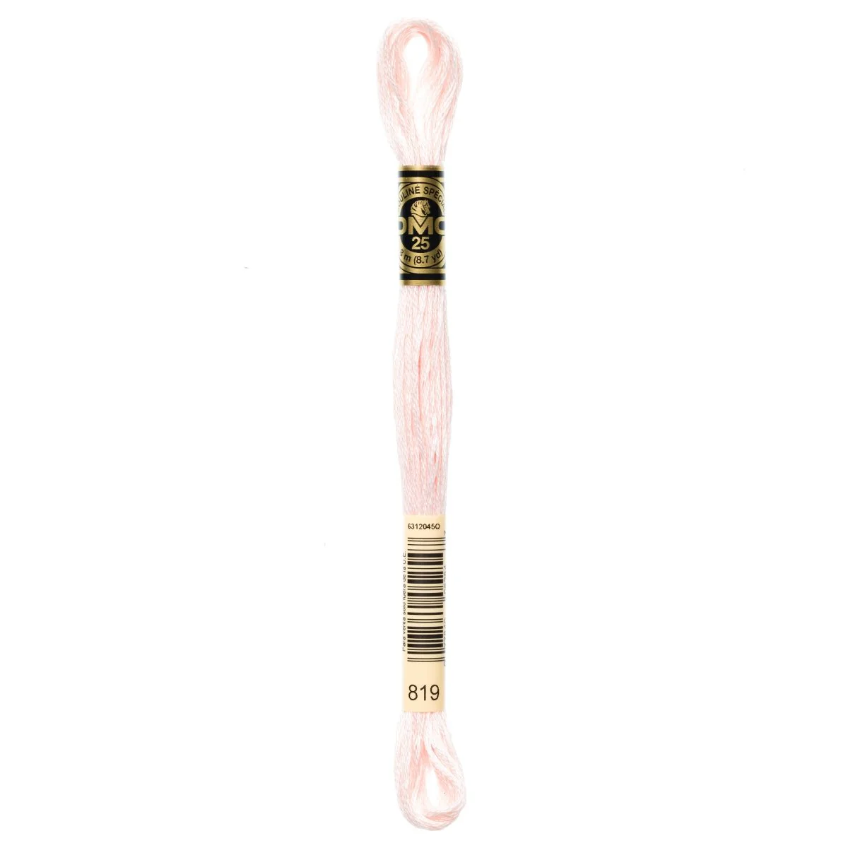 DMC 6-Strand Cotton Embroidery Floss 8.7yd - 819 Light Baby Pink