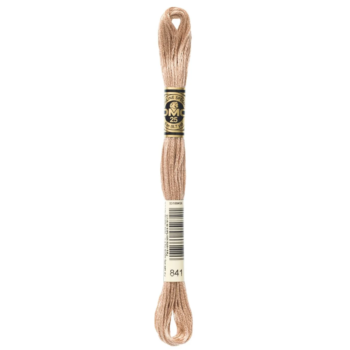 DMC 6-Strand Cotton Embroidery Floss 8.7yd - 841 Light Beige Brown
