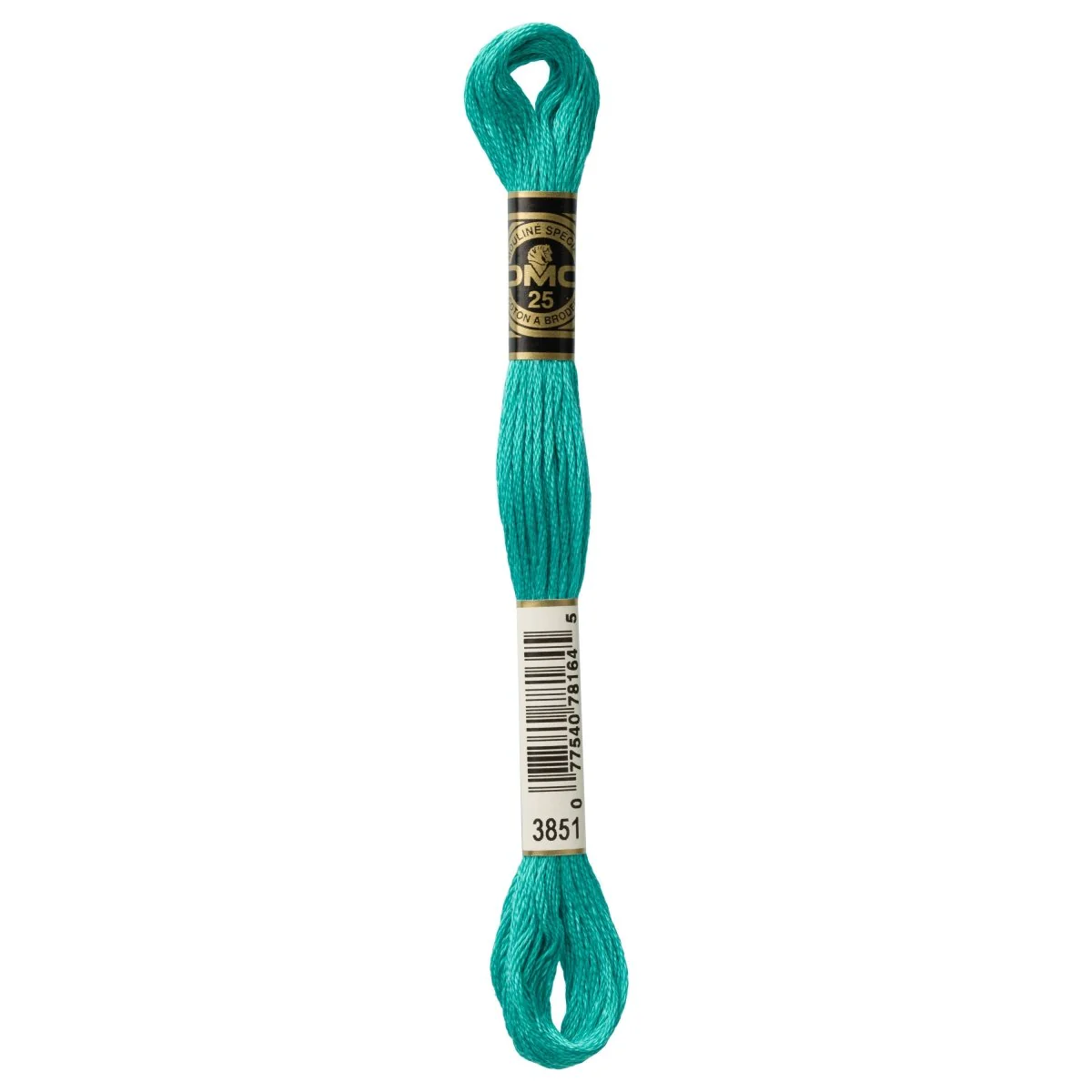 DMC 6-Strand Cotton Embroidery Floss 8.7yd - 3851 Light Bright Green