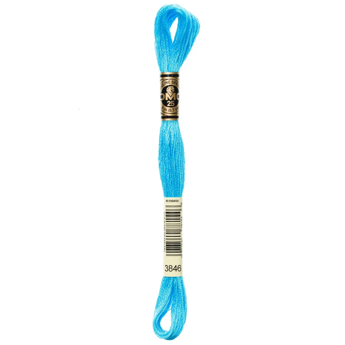 DMC 6-Strand Cotton Embroidery Floss 8.7yd - 3846 Light Bright Turquoise
