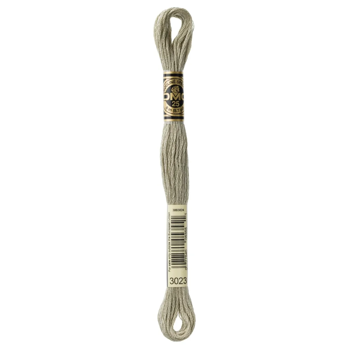 DMC 6-Strand Cotton Embroidery Floss 8.7yd - 3023 Light Brown Grey