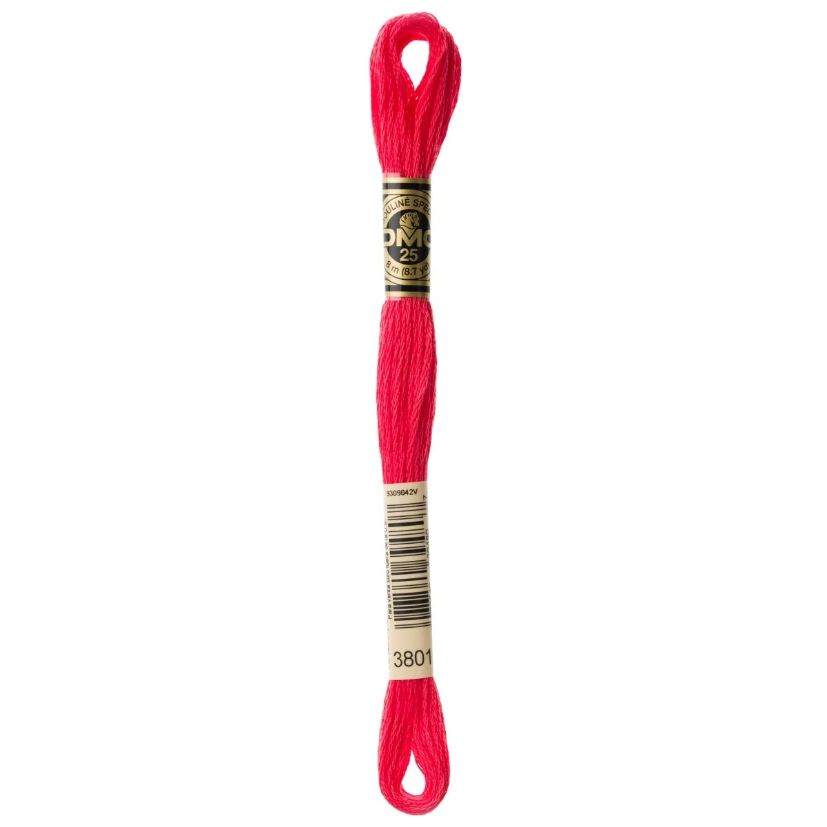 DMC 6-Strand Cotton Embroidery Floss 8.7yd - 3801 Light Christmas Red