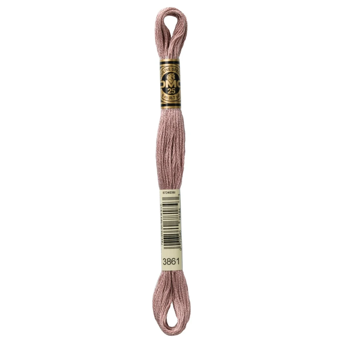 DMC 6-Strand Cotton Embroidery Floss 8.7yd - 3861 Light Cocoa